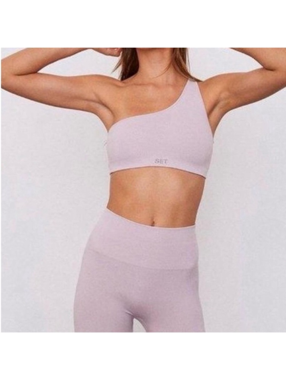 SET ACTIVE-Matching Set-Luxform Leggings & One Shoulder Sports Bra. MINT COND.